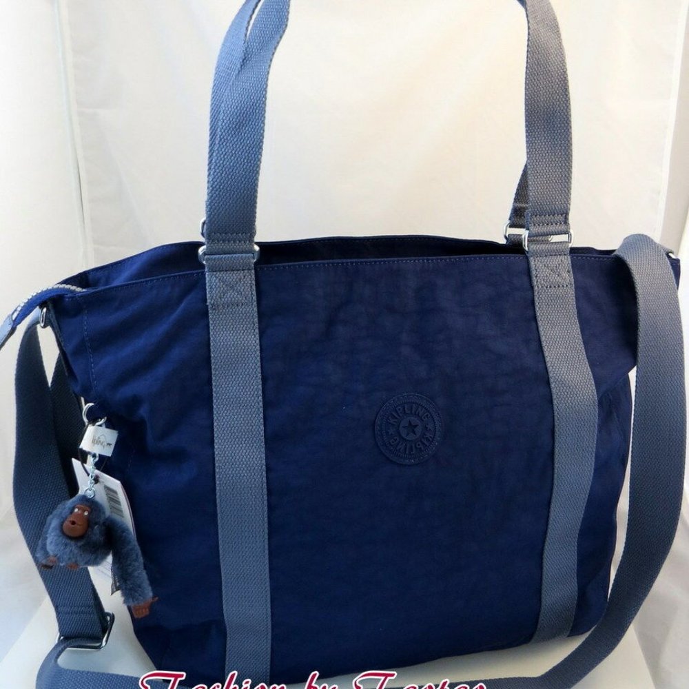 New with Tag Kipling Adara Medium Tote Shoulder Bag SHOPPER with Furry Monkey